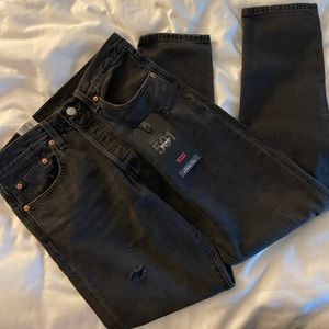 Levi 501 high rise skinny jeans